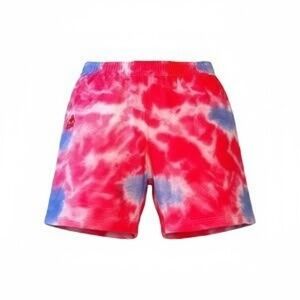 Kappa‎ Cyntu Authentic Men's Fleece Tie Dye Drawstring Shorts Red/Blue, X-Large